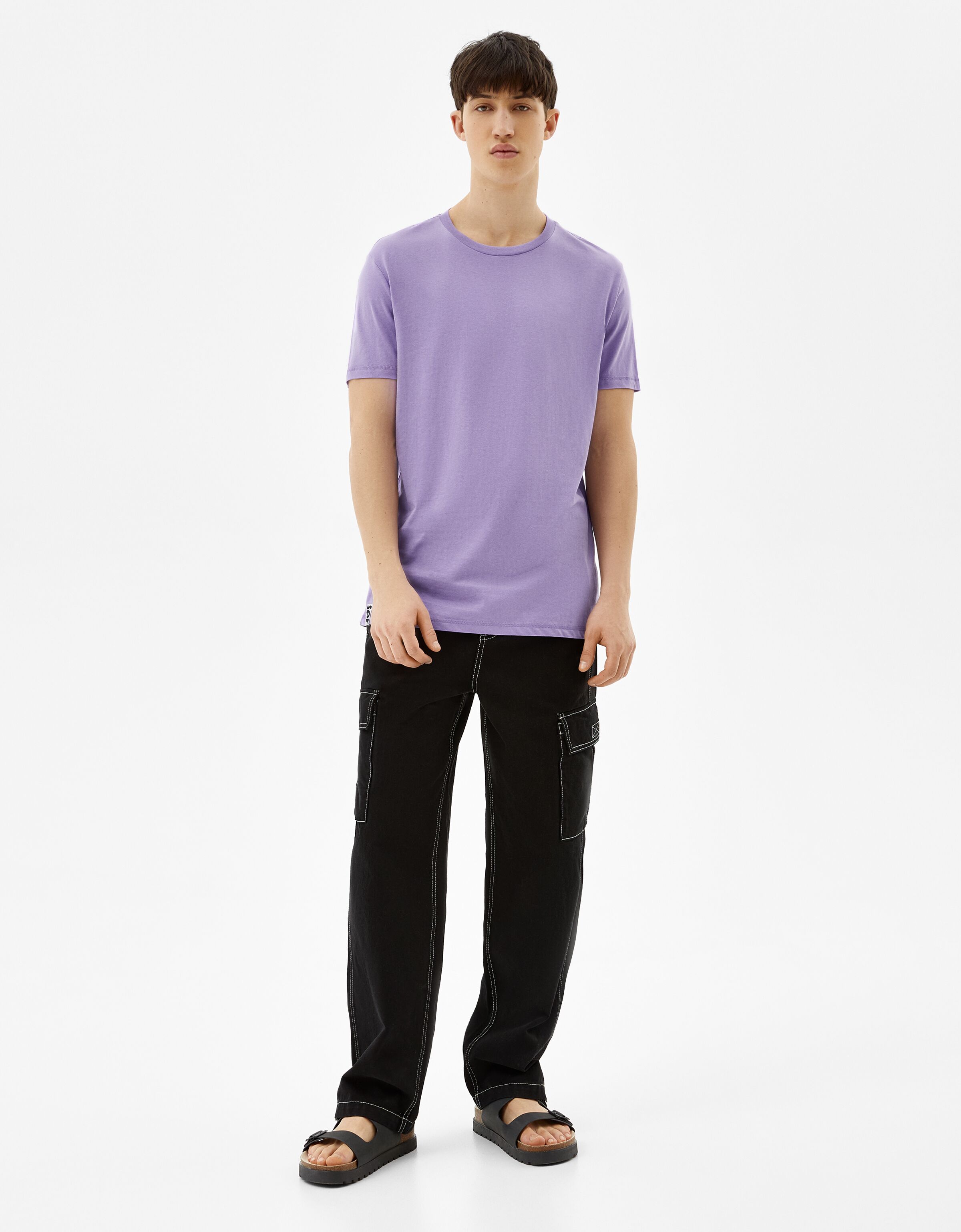 Camisetas Hombre | Bershka Camiseta Extra Loose Print Sayonara Blanco -  Bellavista