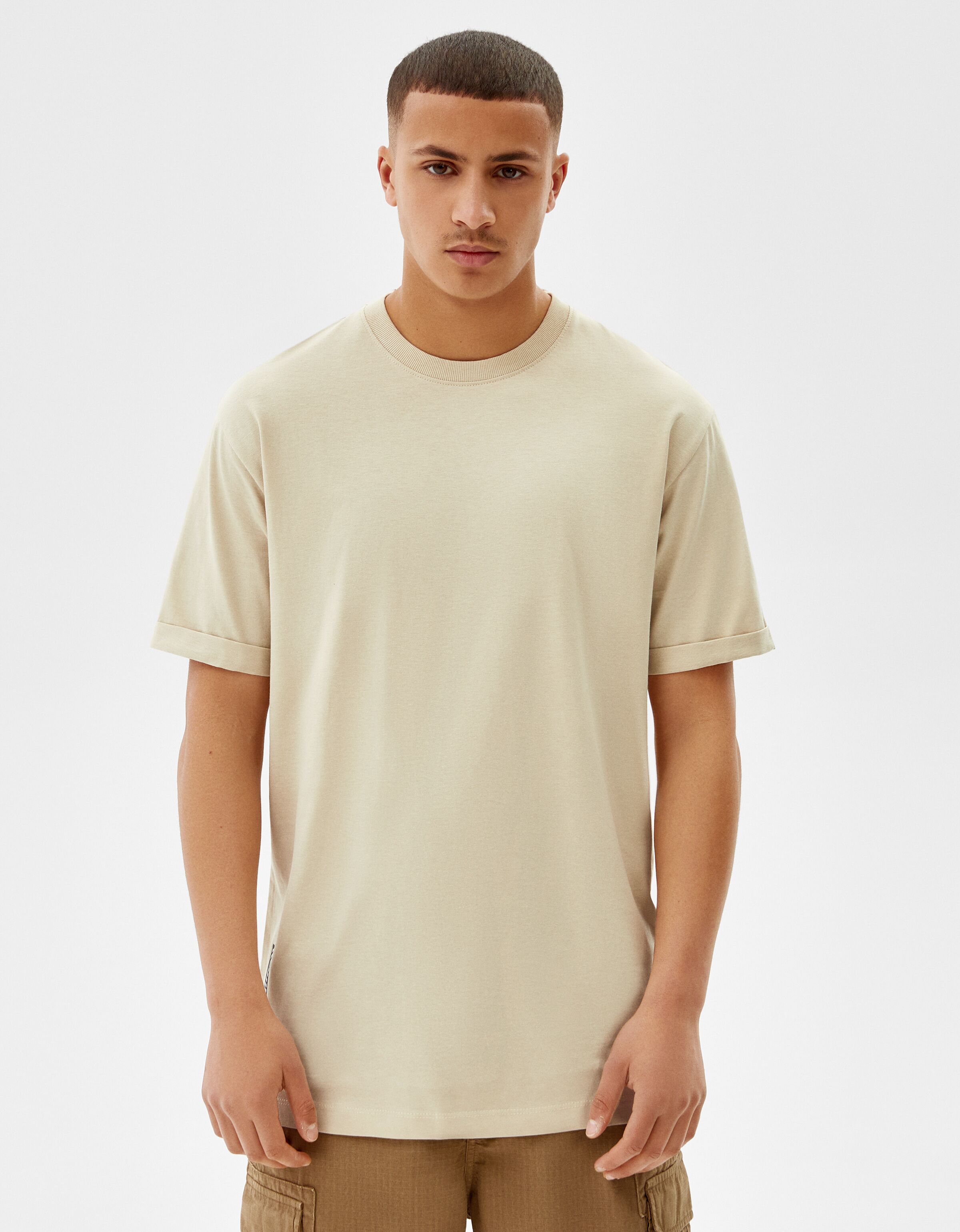 Short sleeve long fit T-shirt - T 