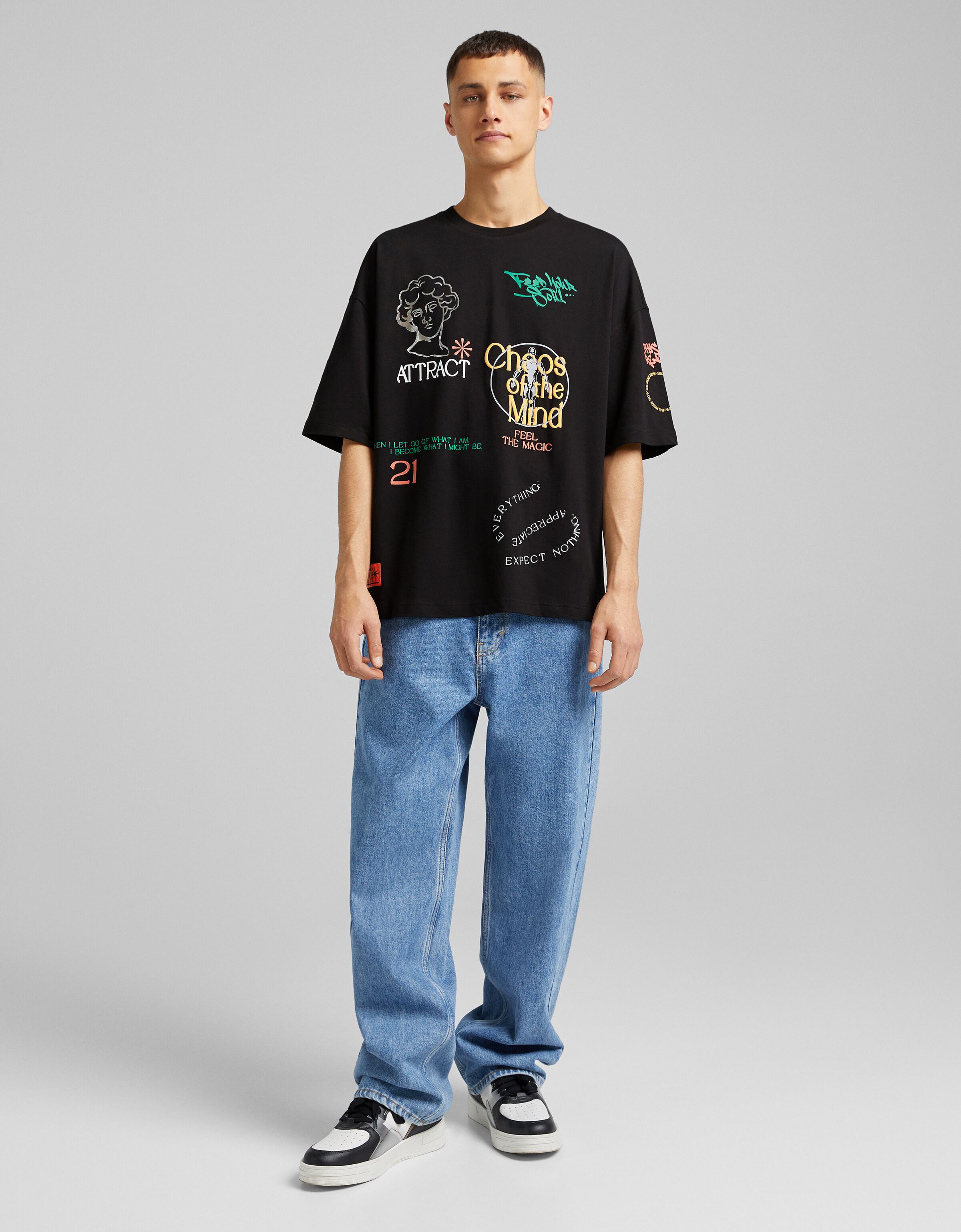 bershka midnight t shirt