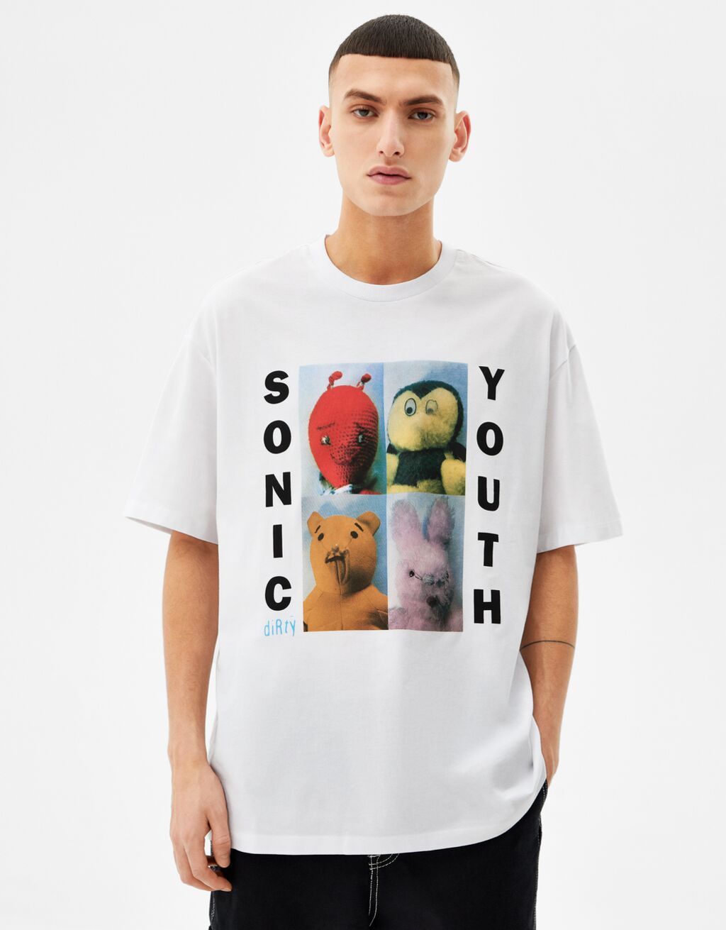 bershka.com | T-Shirt im Boxy-Fit Sonic Youth