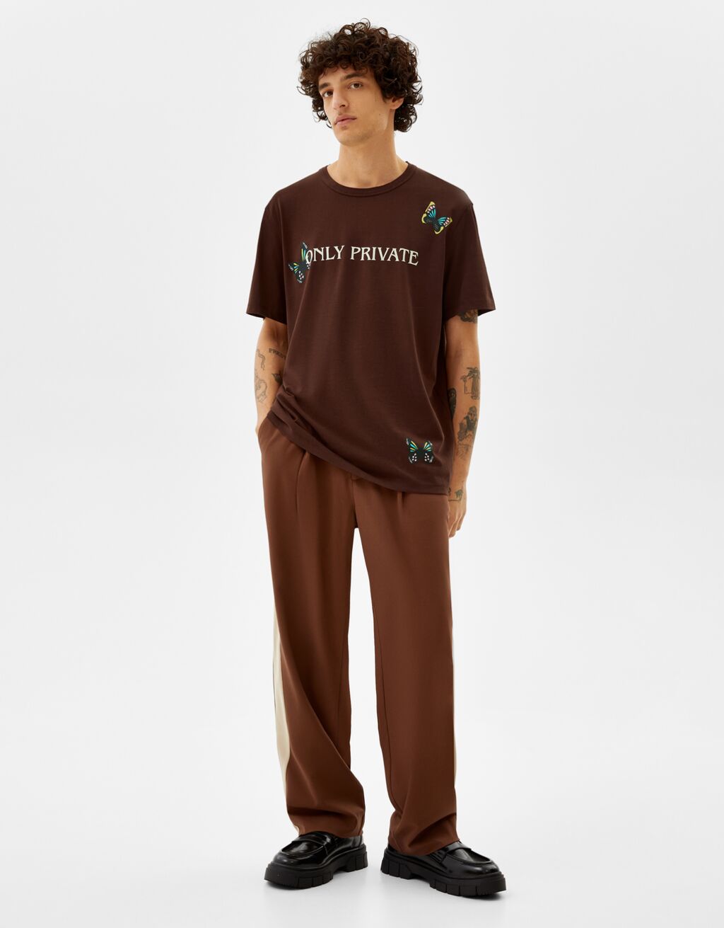 T-shirt manches courtes oversize imprimé - Tee-shirts - Homme