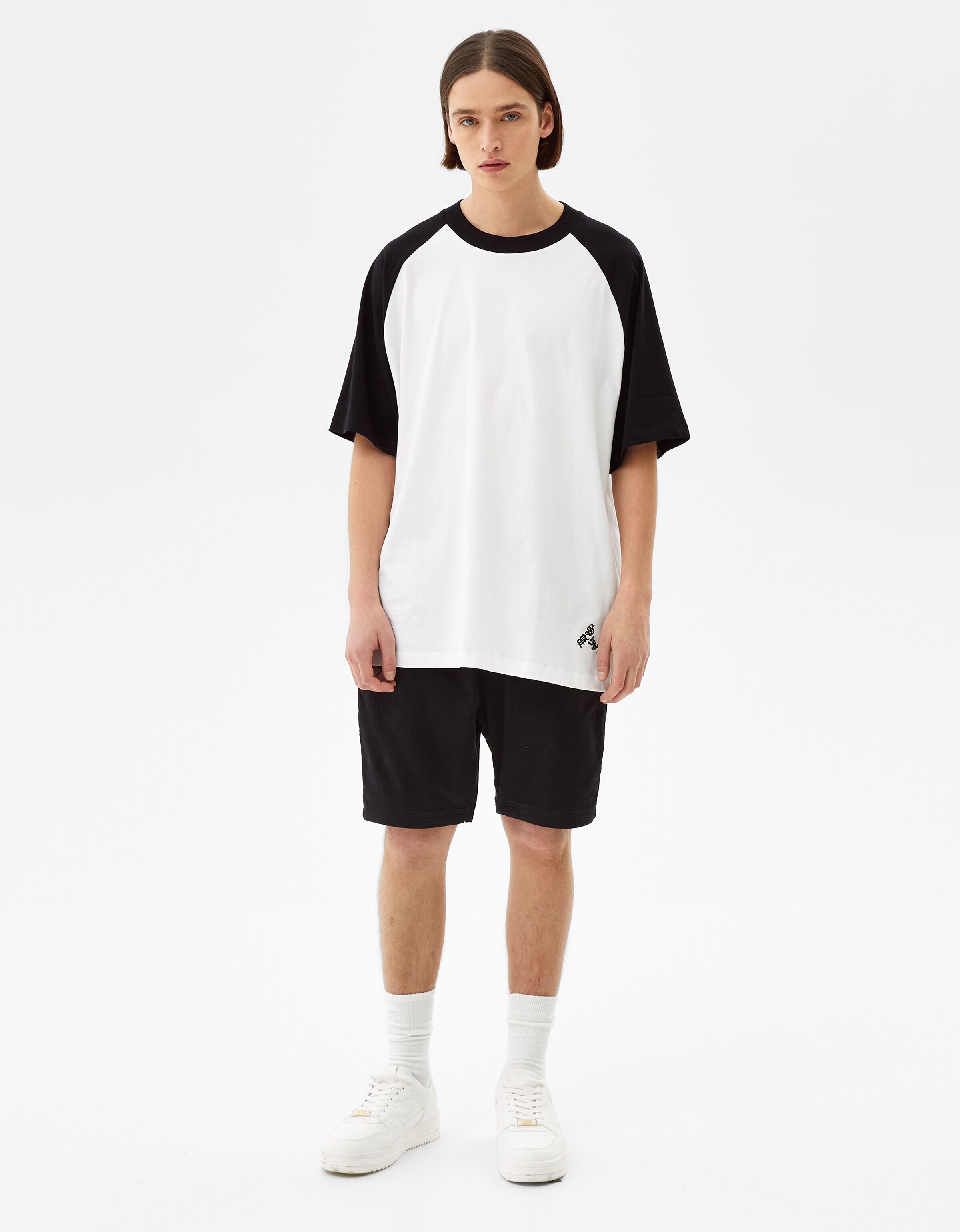 two tone raglan t shirt