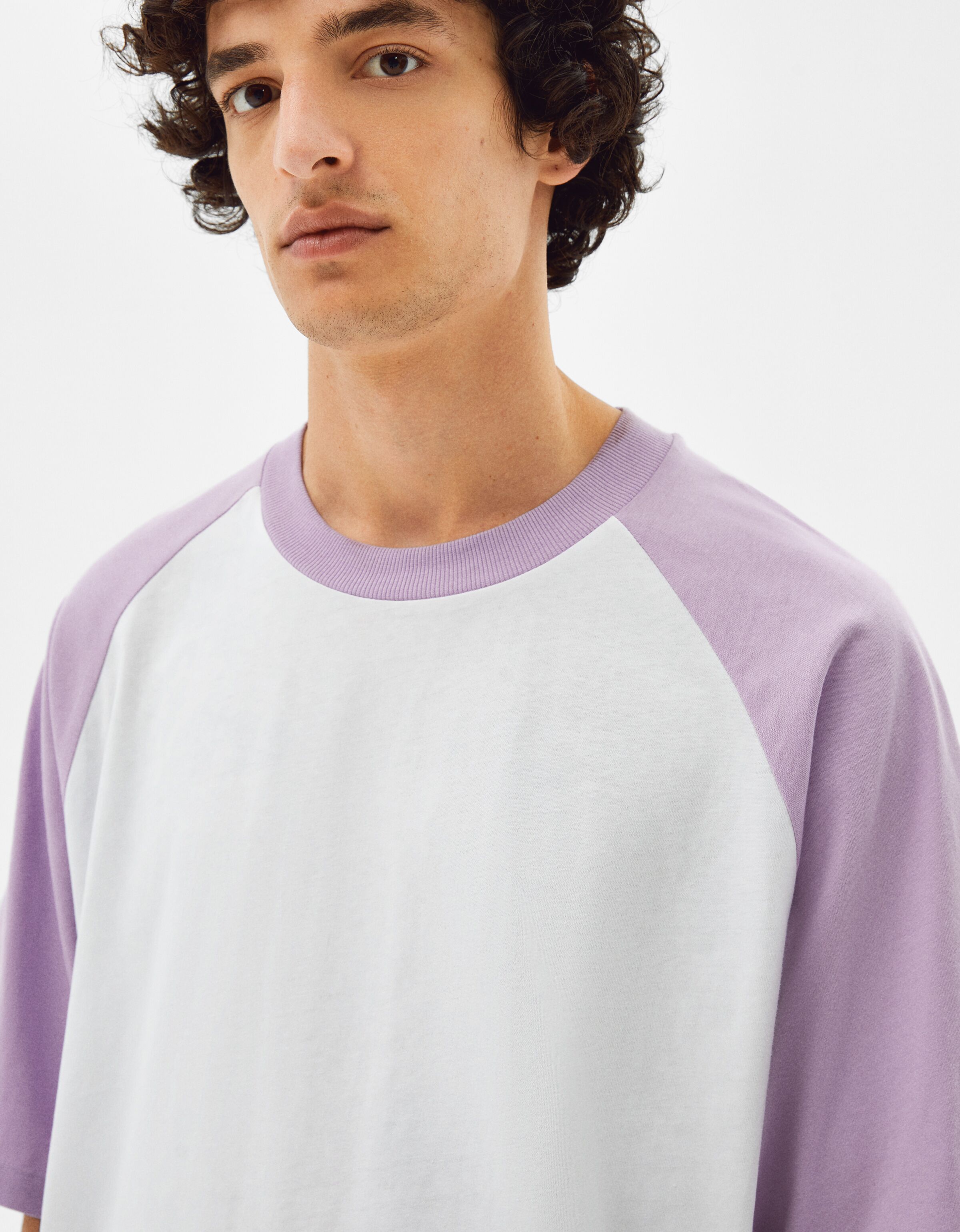 two tone raglan t shirt