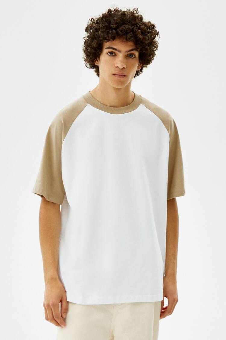 Short sleeve oversize raglan T-shirt