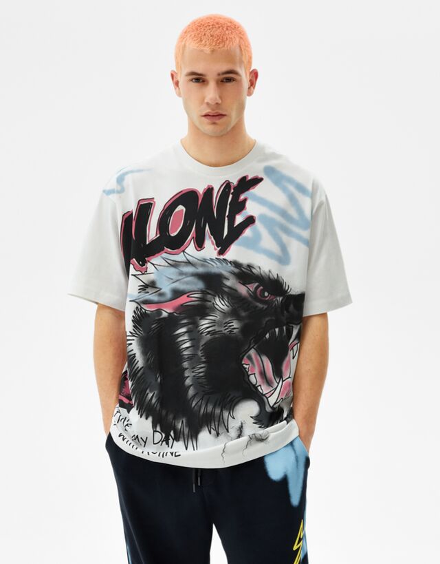 bershka tiger shirt