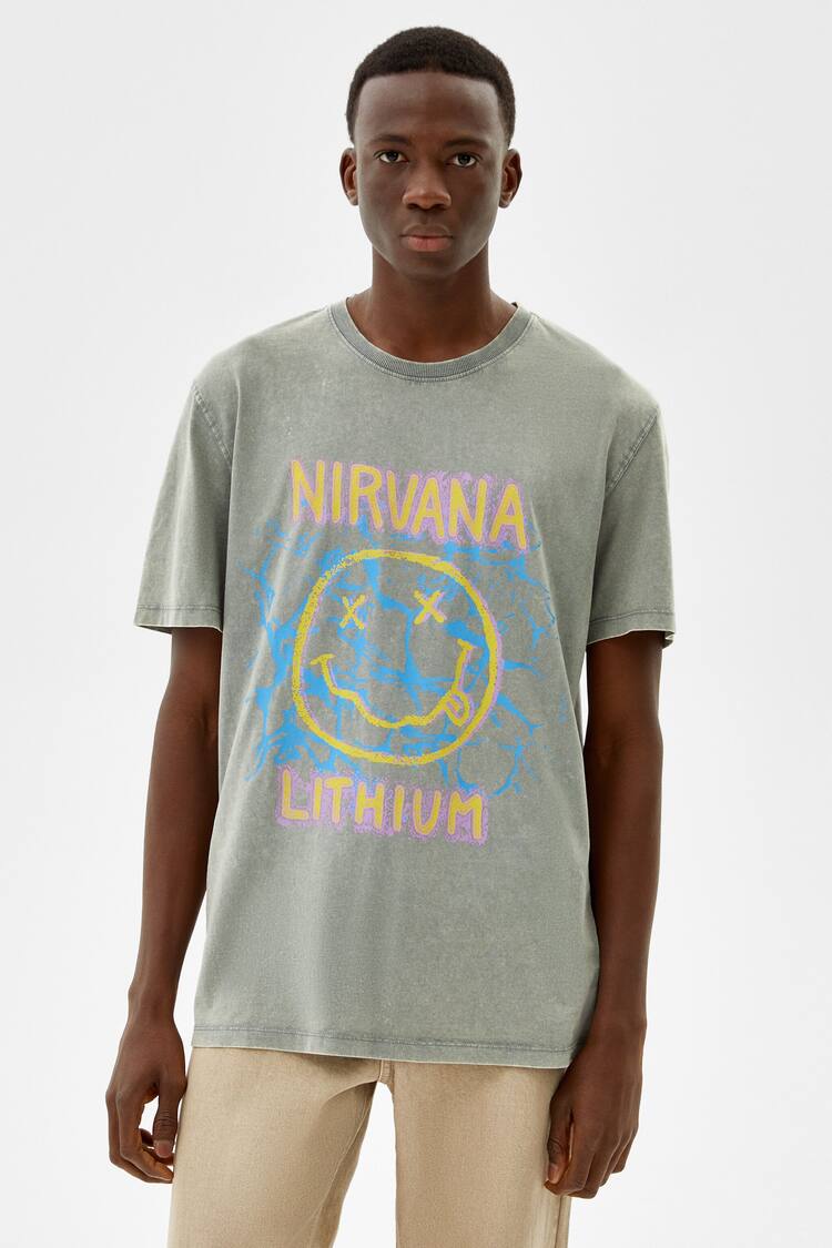 T-shirt manches courtes regular fit Nirvana