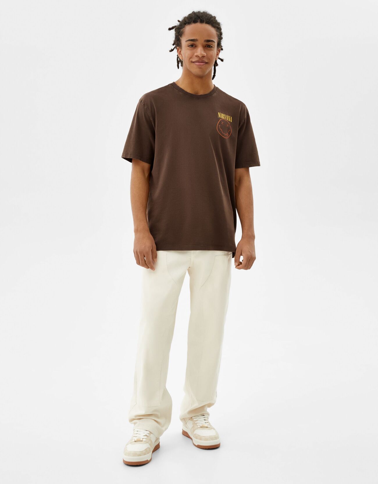 Regular fit short sleeve Nirvana T 