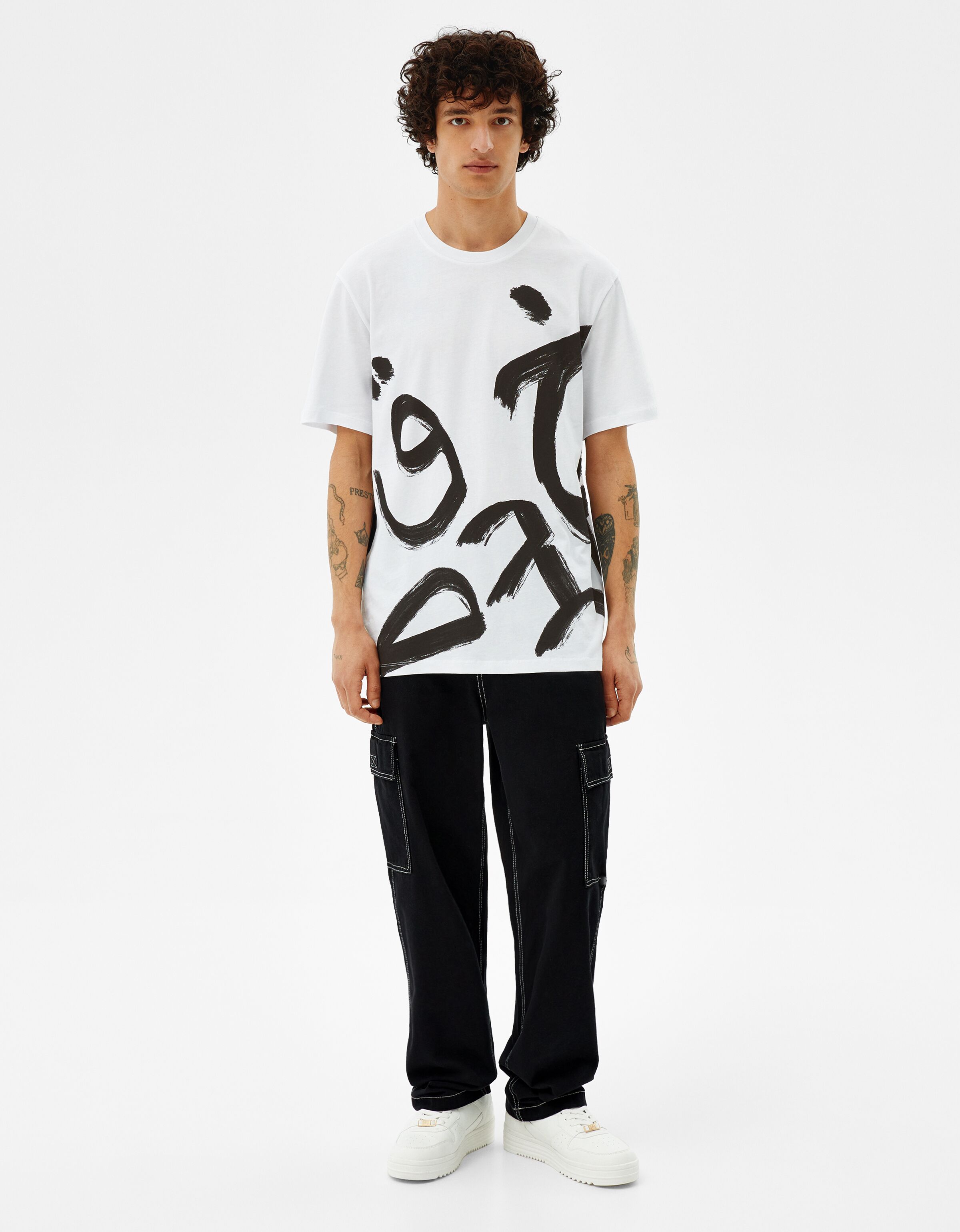t shirt bershka homme