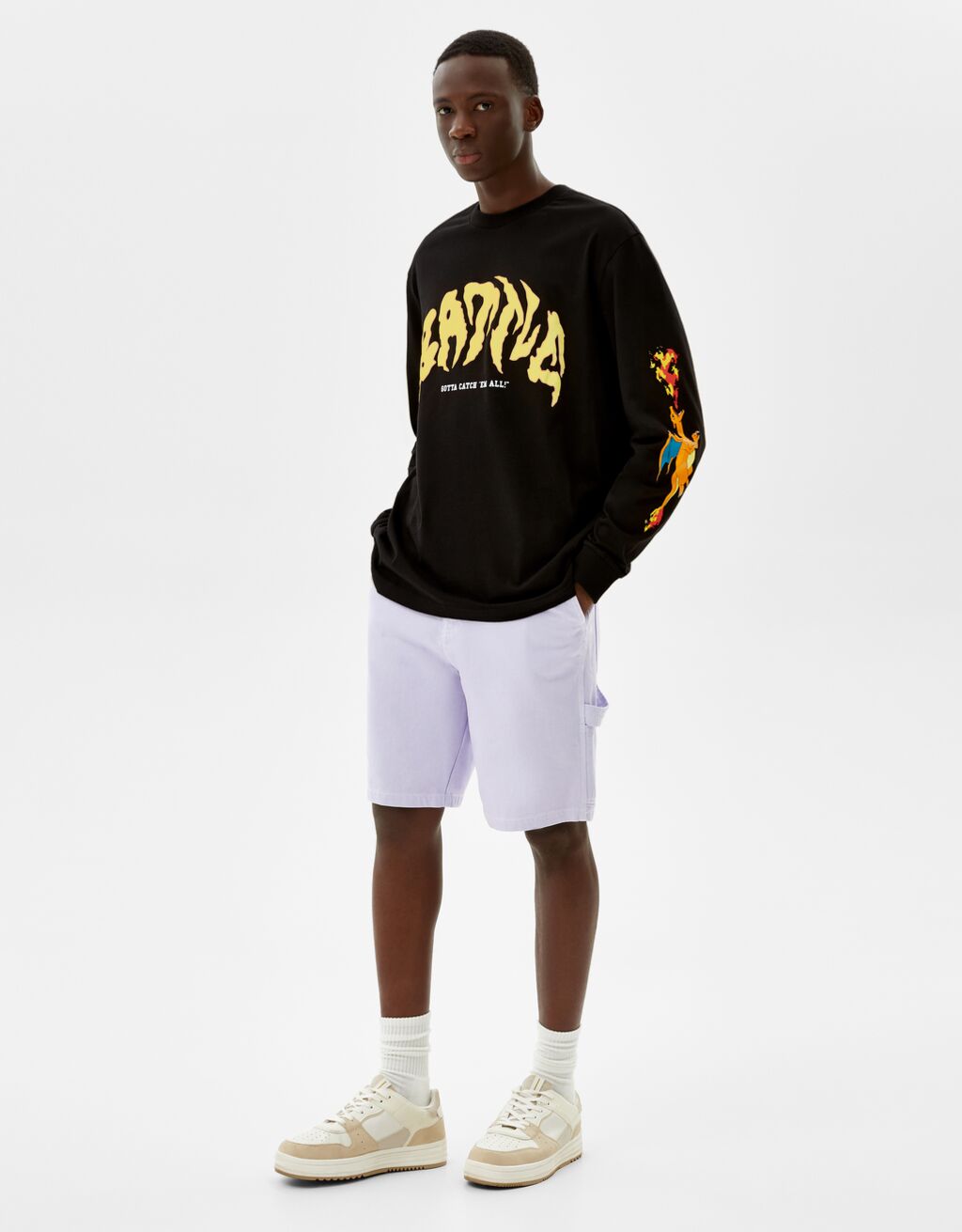 Maglietta a maniche lunghe Pokémon by Bershka - Magliette - Uomo | Bershka