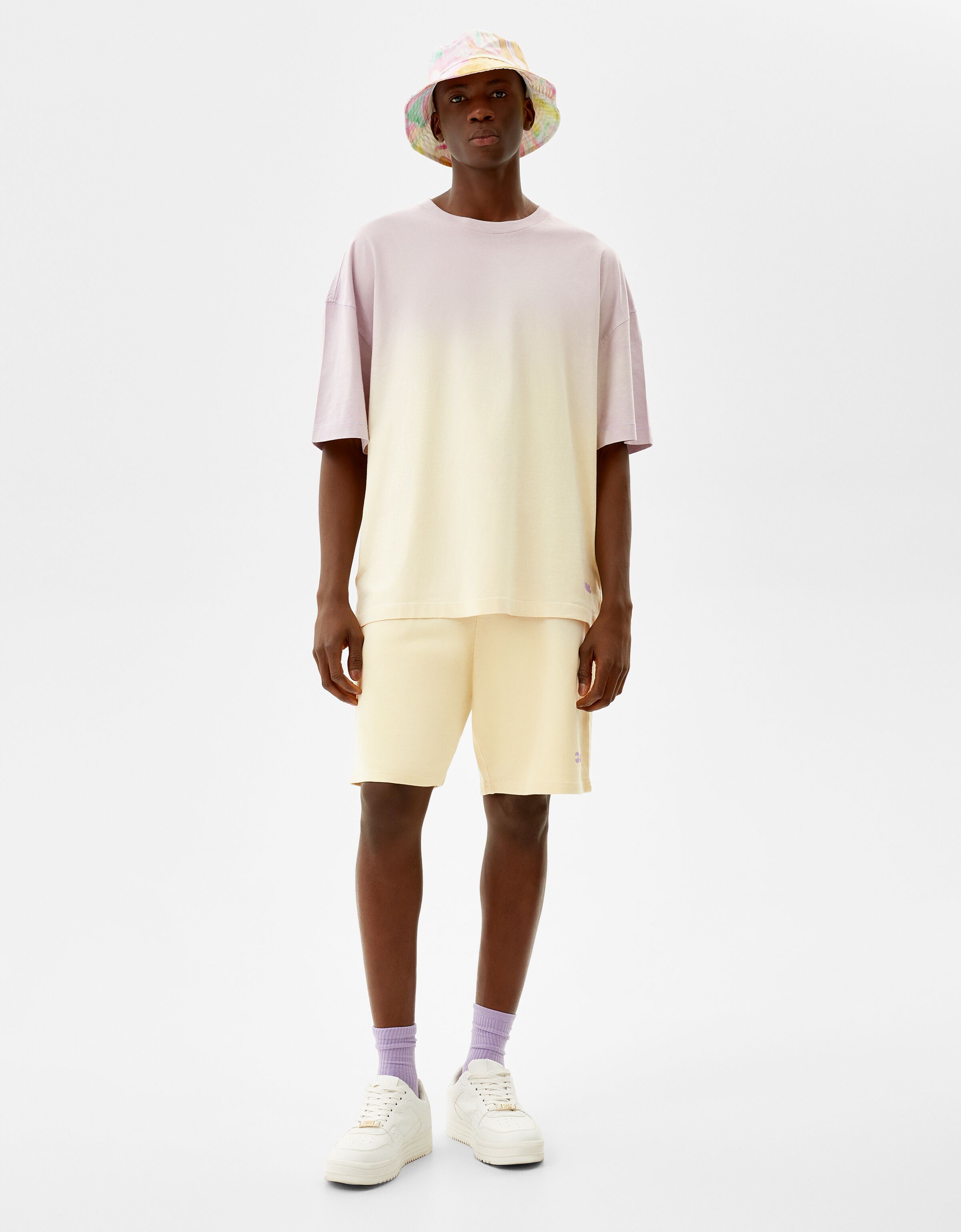 Oversize short sleeve deep-dye T-shirt 