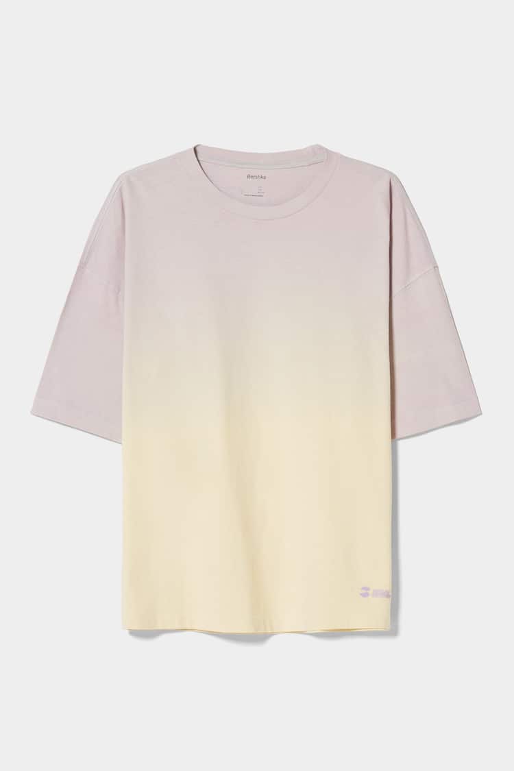T-shirt manches courtes oversize deep-dye