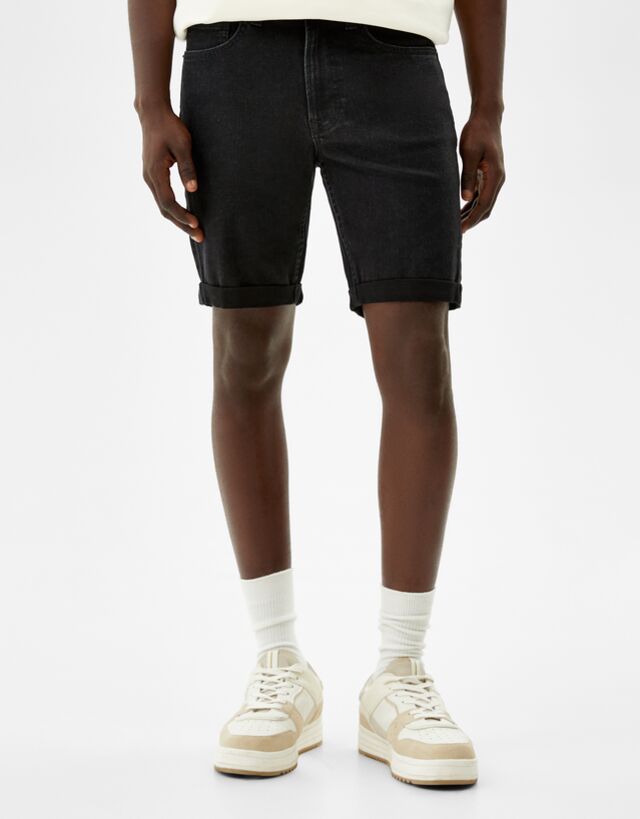 mens jean bermuda shorts