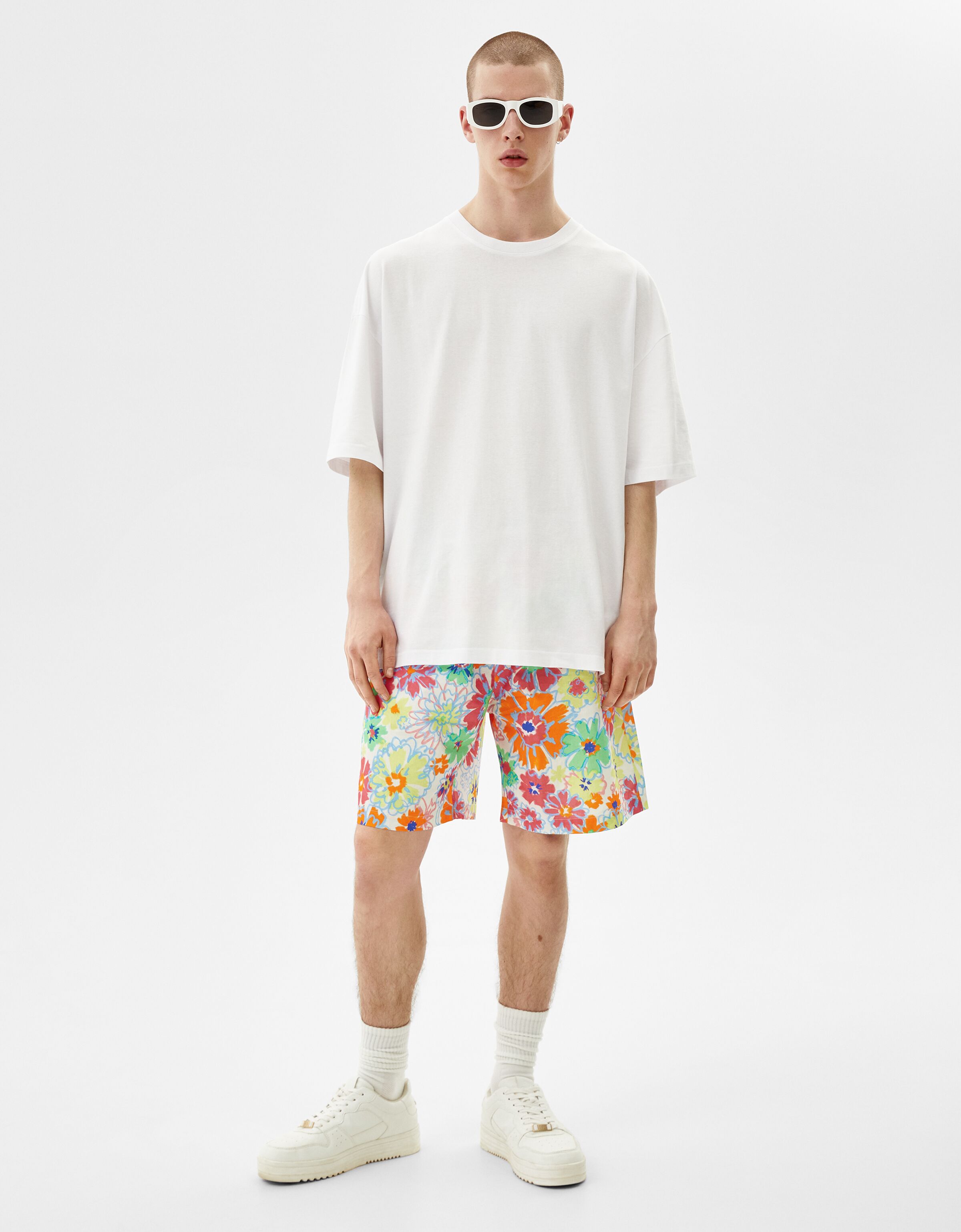 relaxed fit bermuda shorts