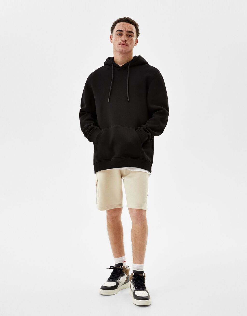 Bermuda militari in felpa - Jogging - Uomo | Bershka