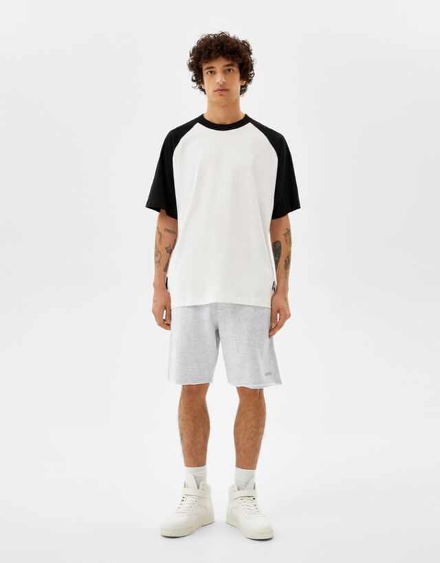Bermuda in felpa basic - Jogging - Uomo | Bershka