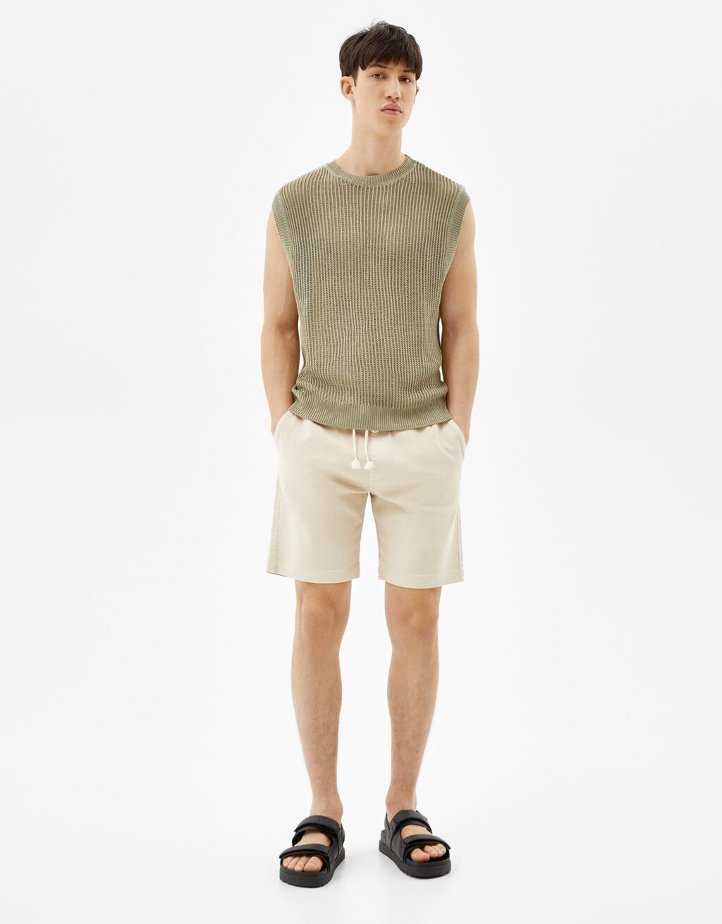 Gilet in rete - Magliette - Uomo | Bershka