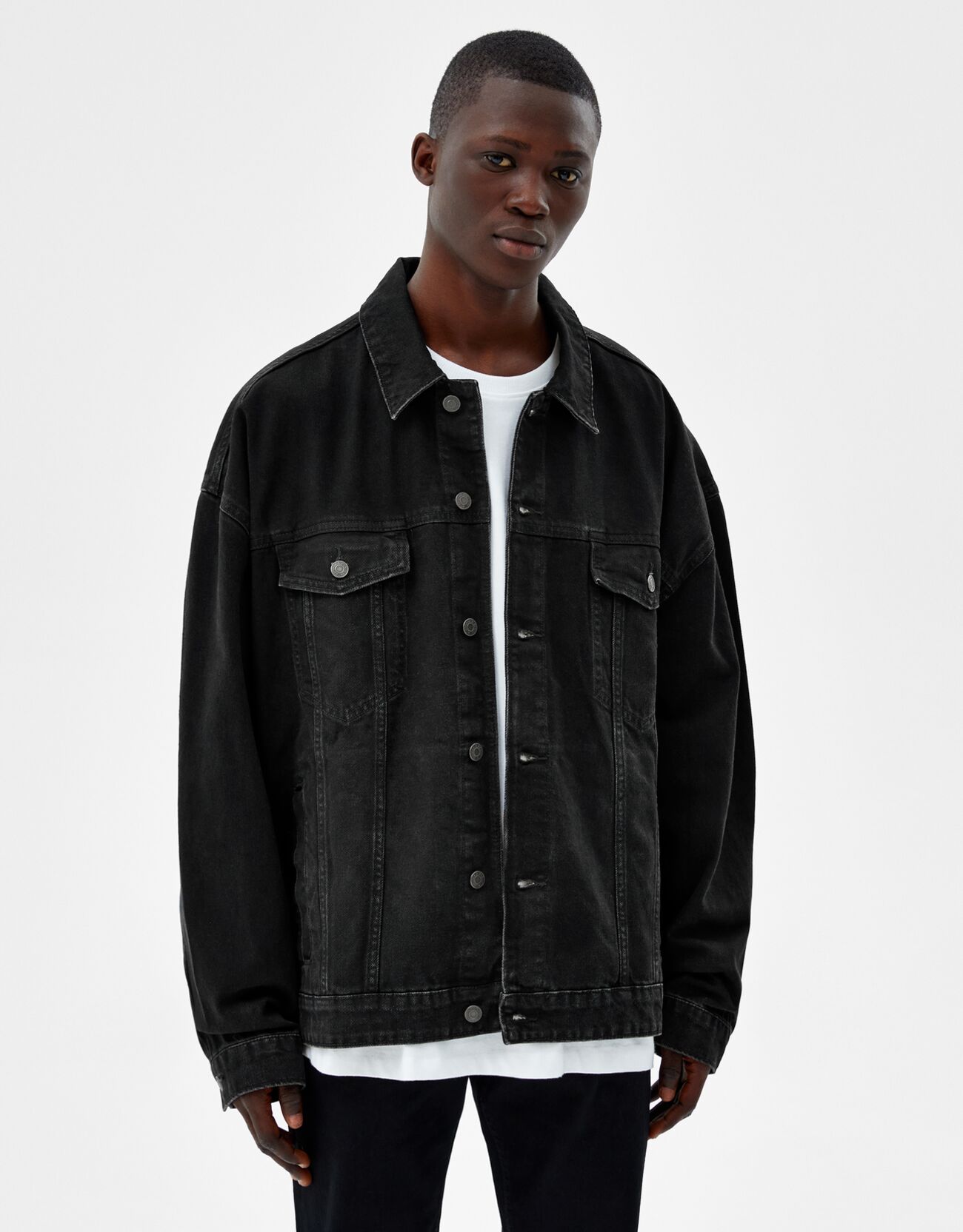 oversized jeans jacket men