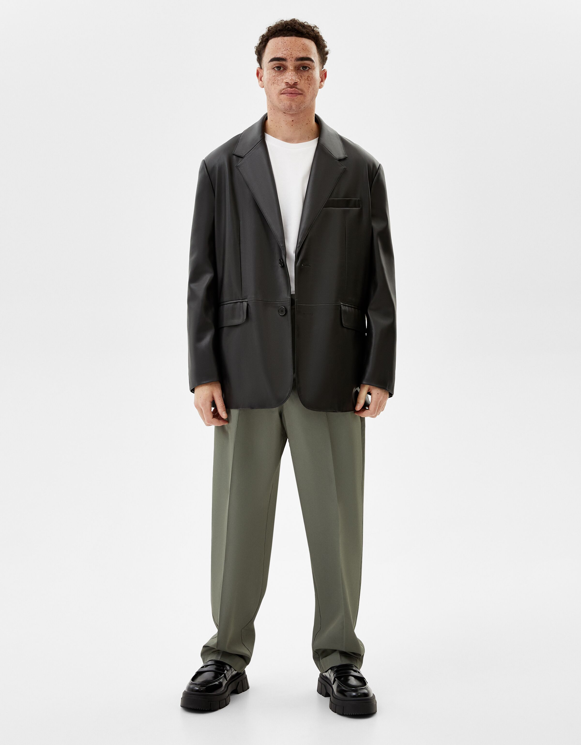 bershka suit trousers