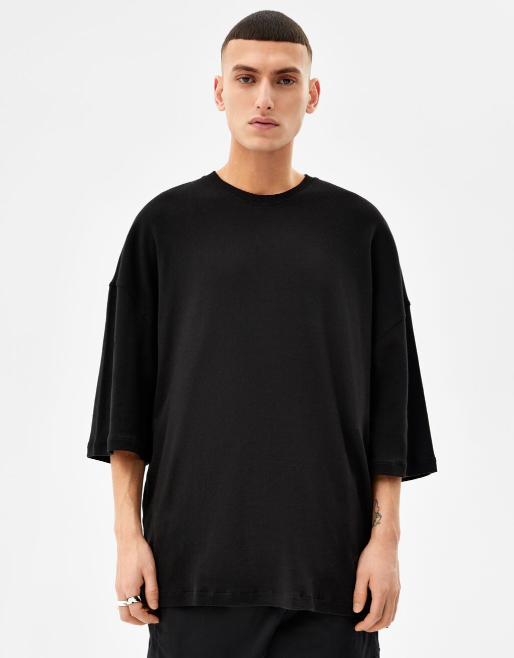 Set do 4 anelli effetto marmo - Uomo | Bershka