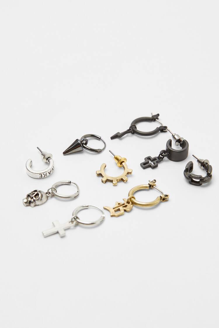 Set of 9 ear cuff earrings