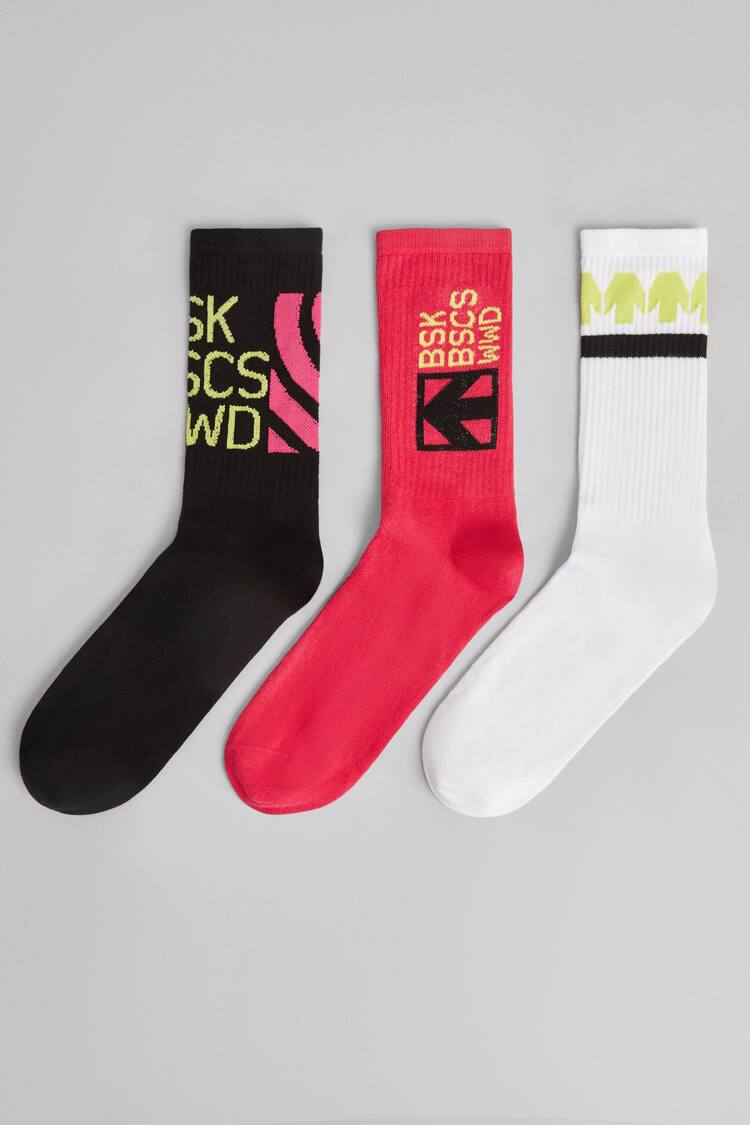 Set of 3 colour socks