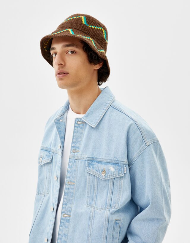 Crochet bucket hat - Man | Bershka