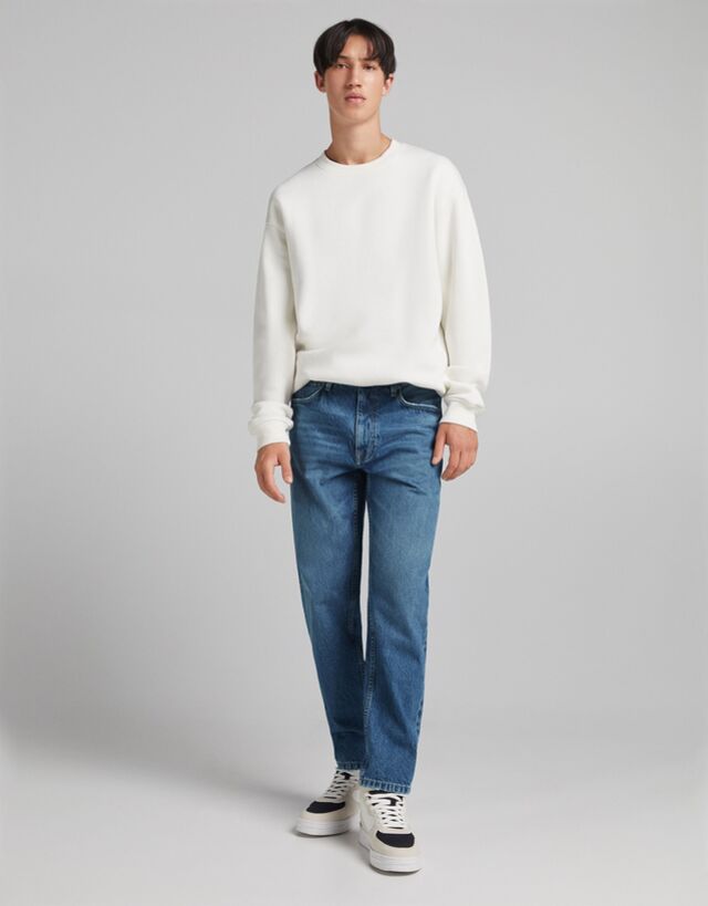 Straight fit vintage jeans - Man | Bershka
