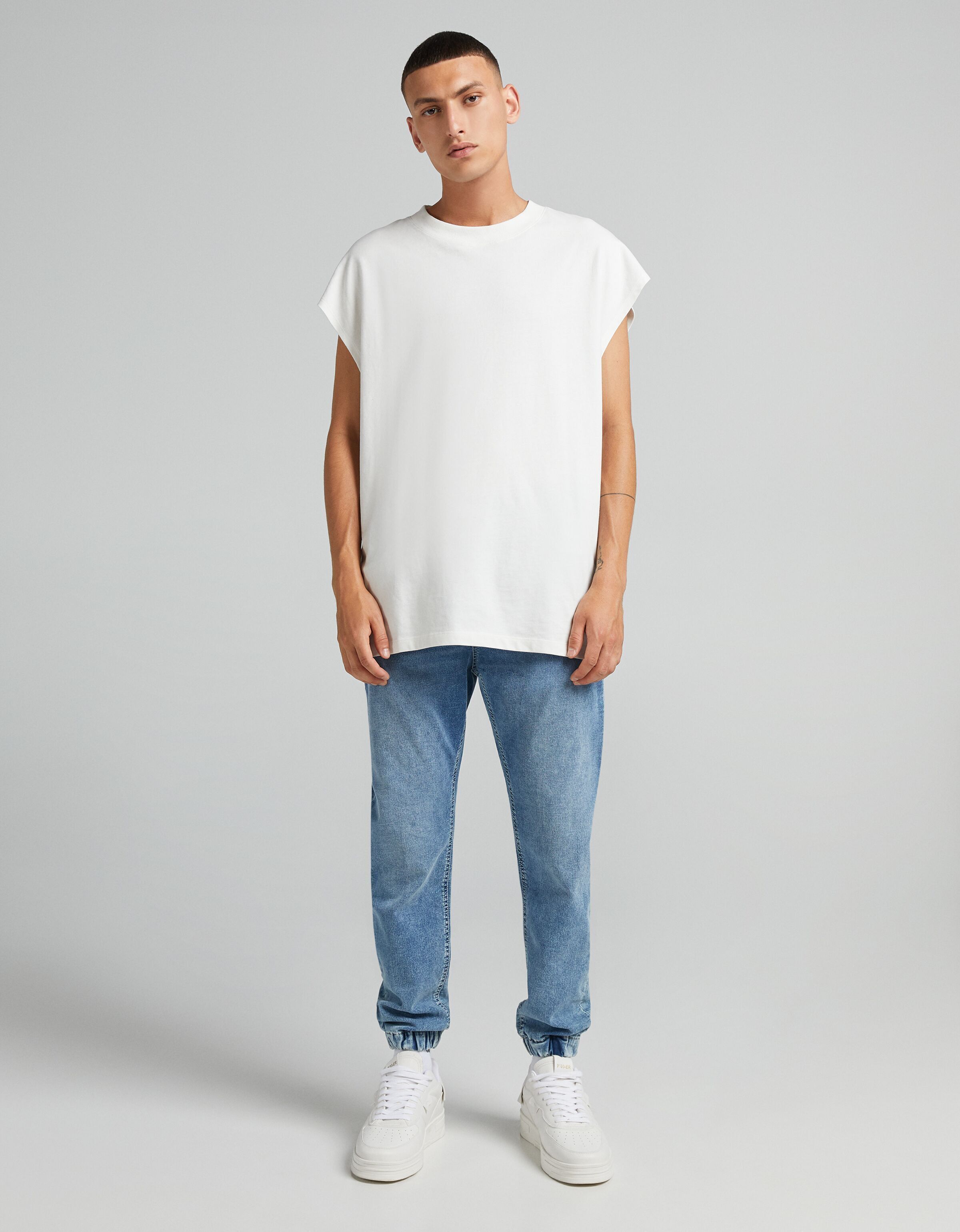 Jeans Hombre | Bershka Jeans Jogger Azul Lavado - Bellavista