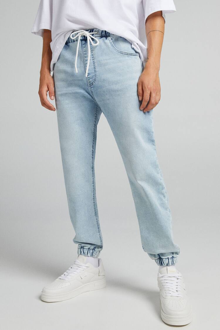 Soft denim jogger jeans