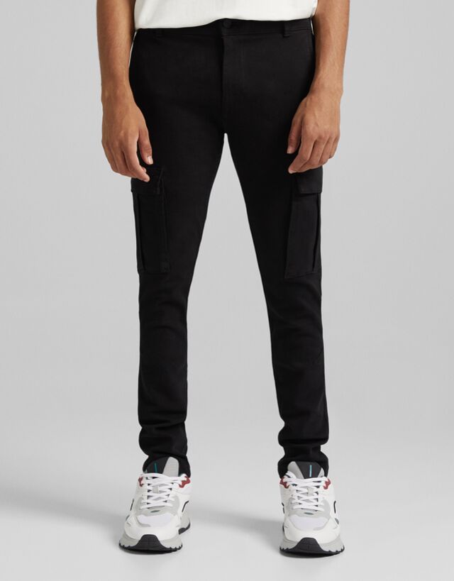 Pantalón cargo skinny - Pantalones - Hombre | Bershka