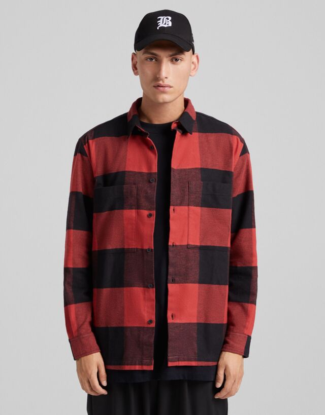 flannel jacket bershka