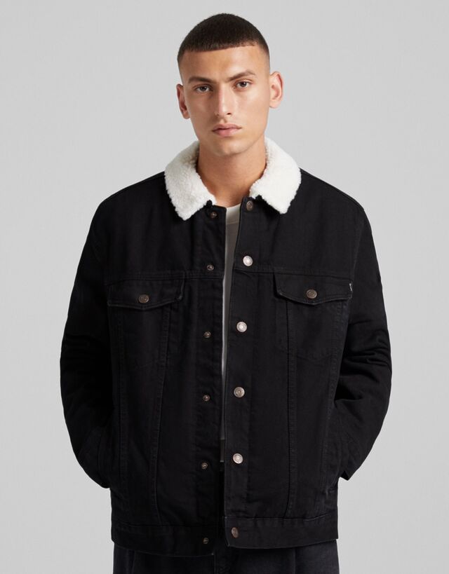 blk dnm shearling jacket