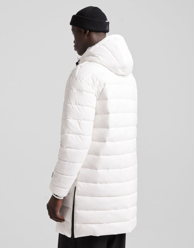 high low puffer coat