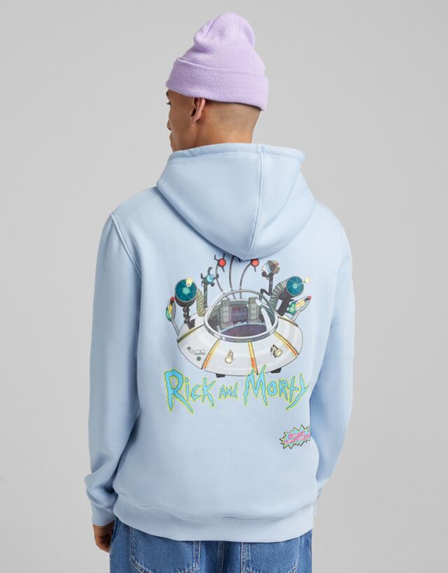 rick and morty moletom com capuz bershka