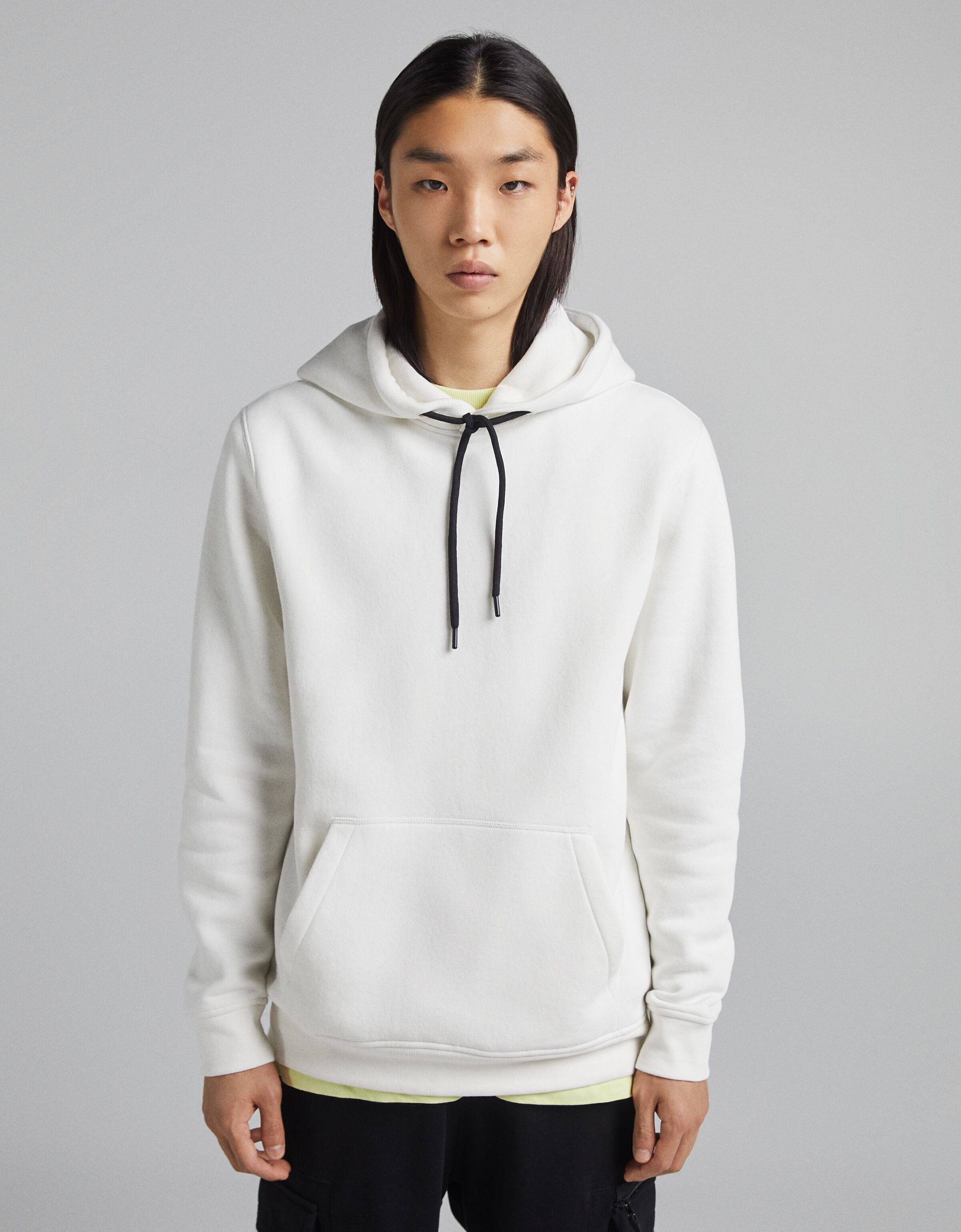 Sudaderas Hombre | Bershka Sudadera Capucha Print Grafiti Morado -  Bellavista