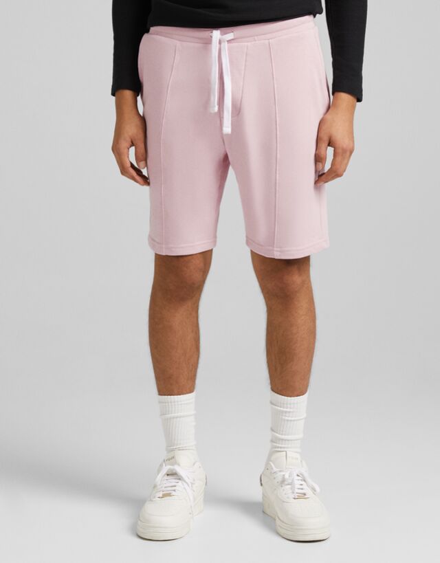 Bermuda felpa cordones - Shorts y bermudas - Hombre | Bershka