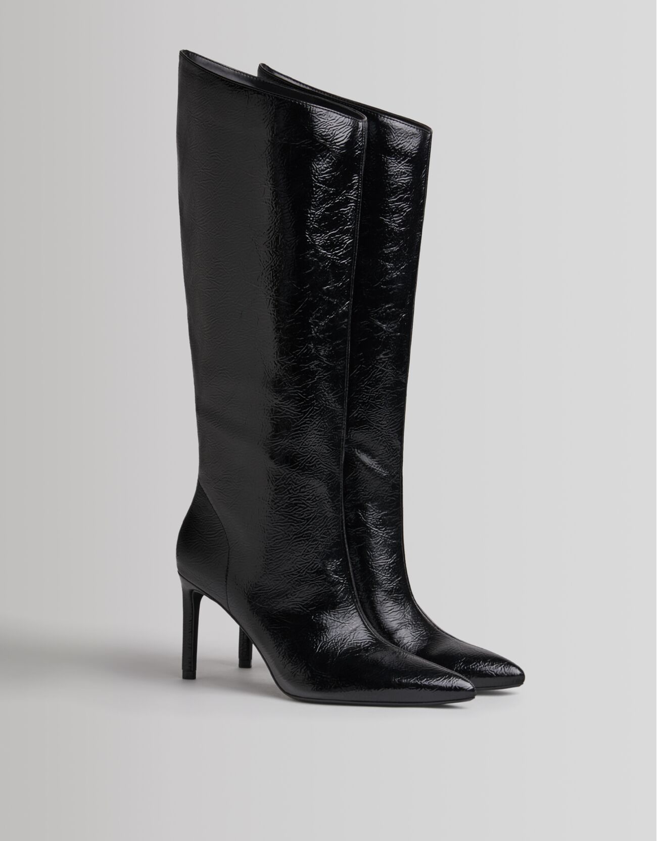 Botas tacón fino asimétricas - Zapatos - Mujer | Bershka
