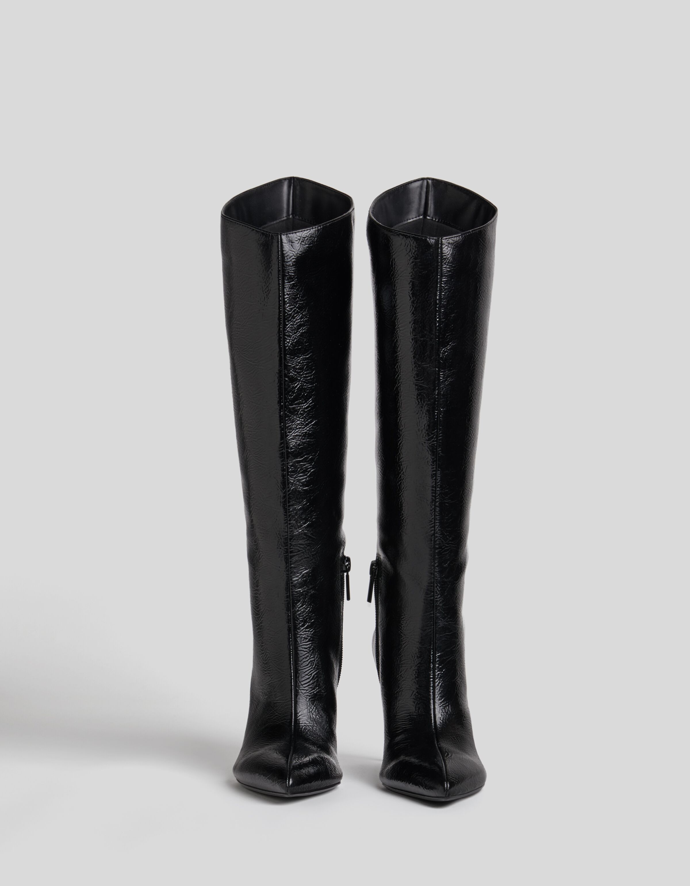 Botas tacón fino asimétricas - Zapatos - Mujer | Bershka