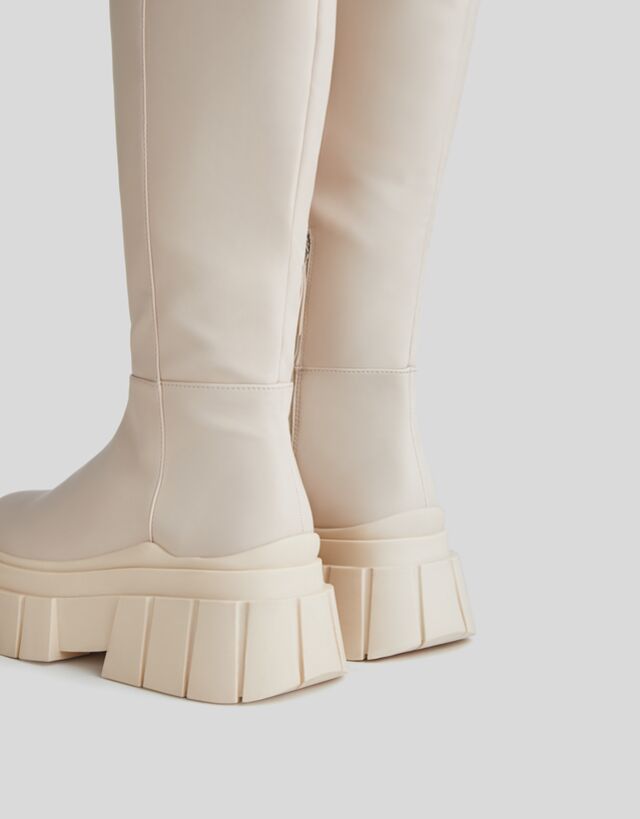 bershka plateau boots
