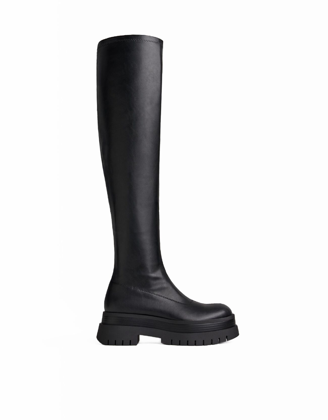 Bershka - Botas planas XL suela track