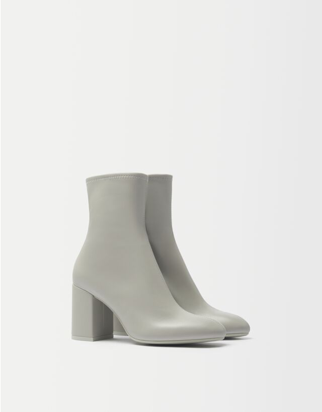 Botines taló ajustades - Dona | Bershka