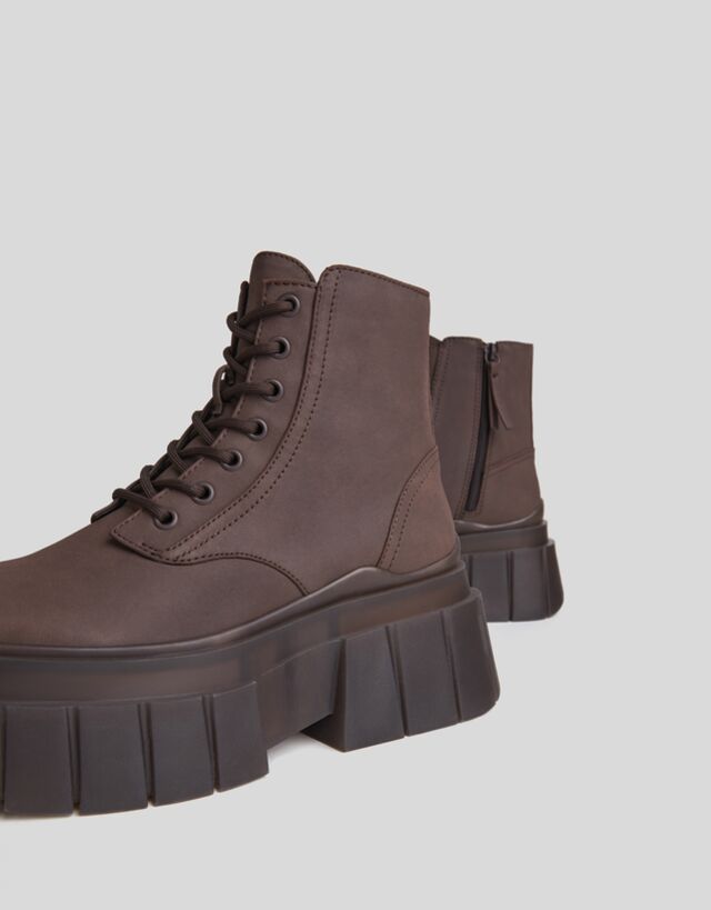 bershka platform boots
