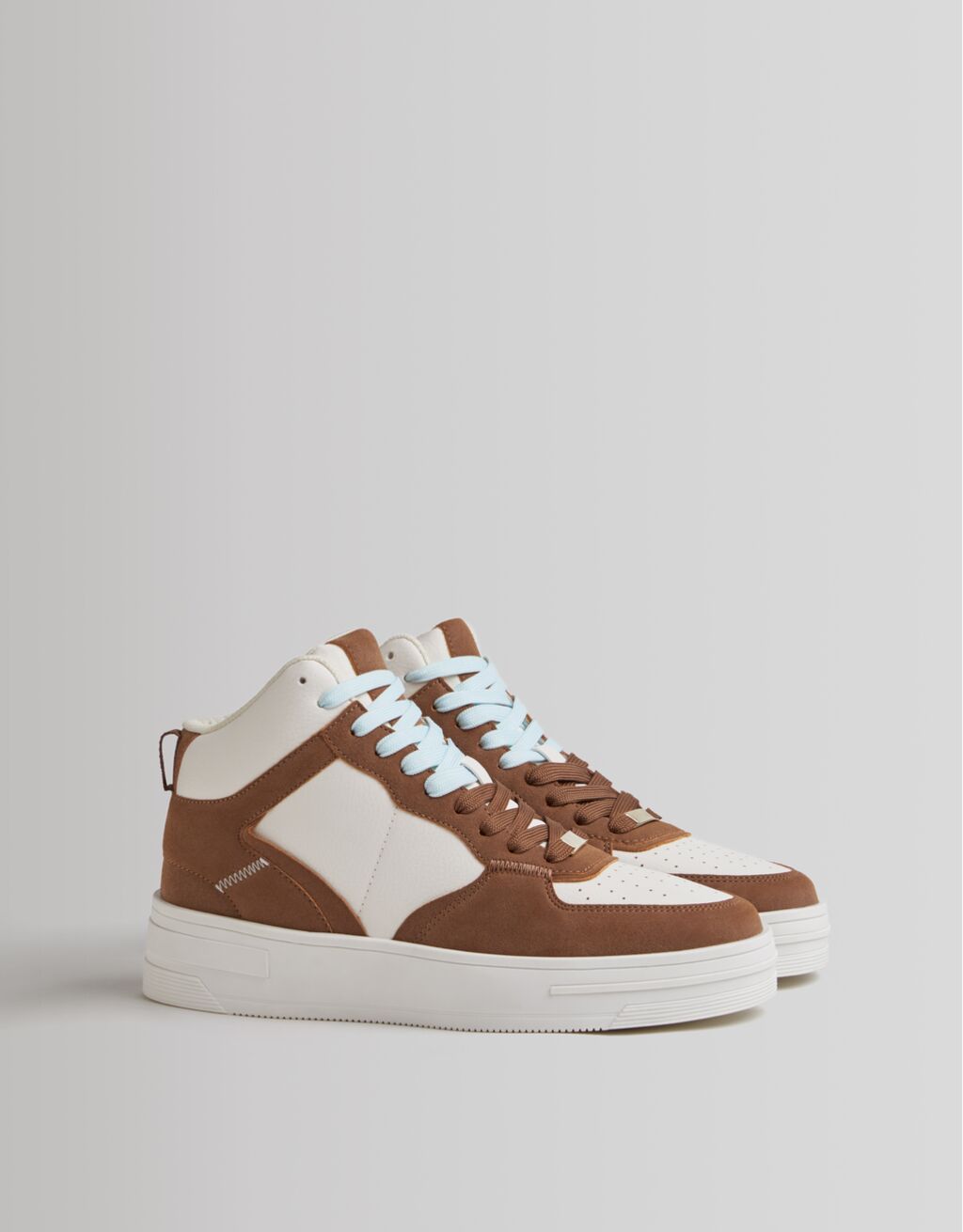 Contrast high-top trainers
