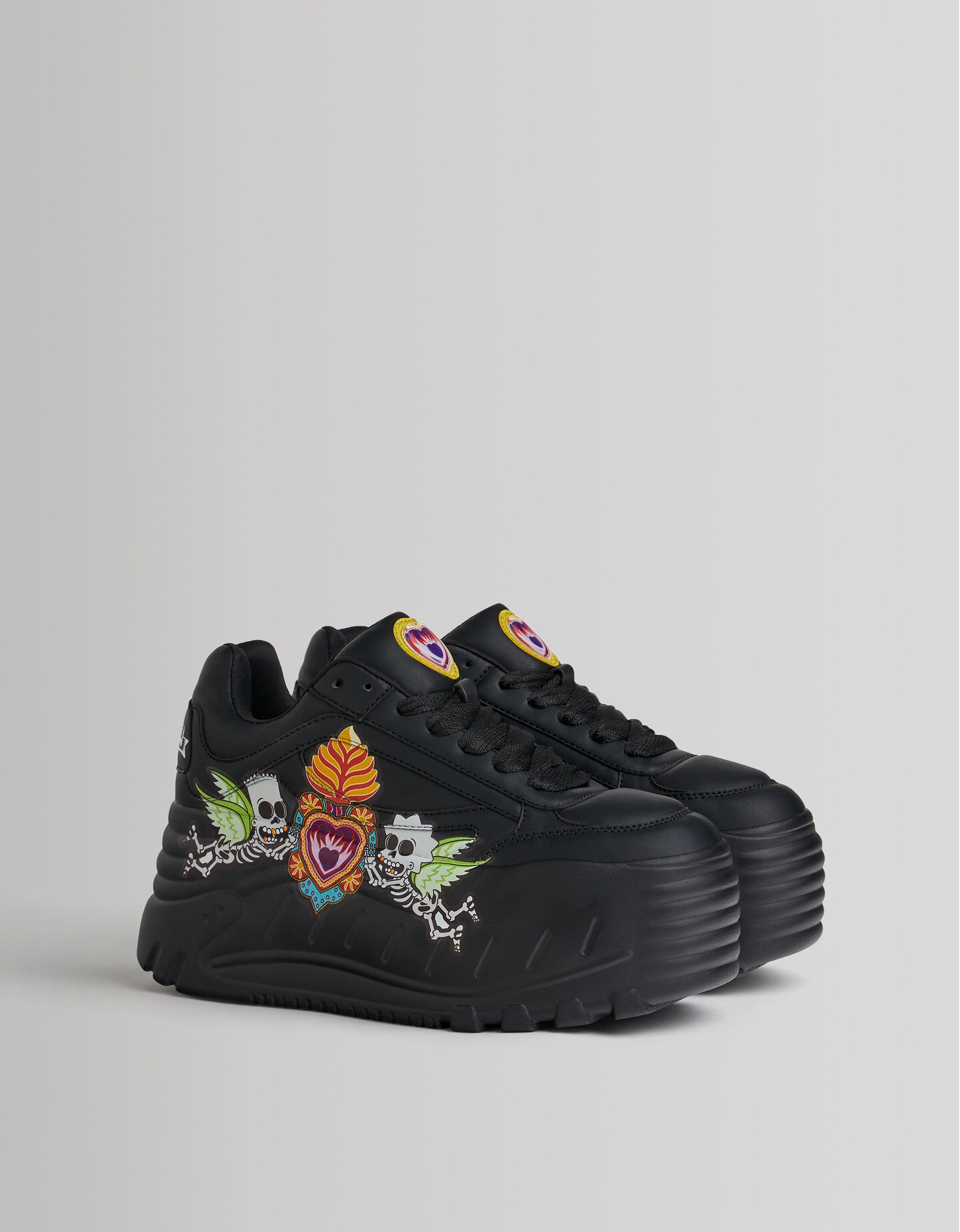 Deportivas plataforma SIMPSONS X BERSHKA - Zapatos - Mujer | Bershka