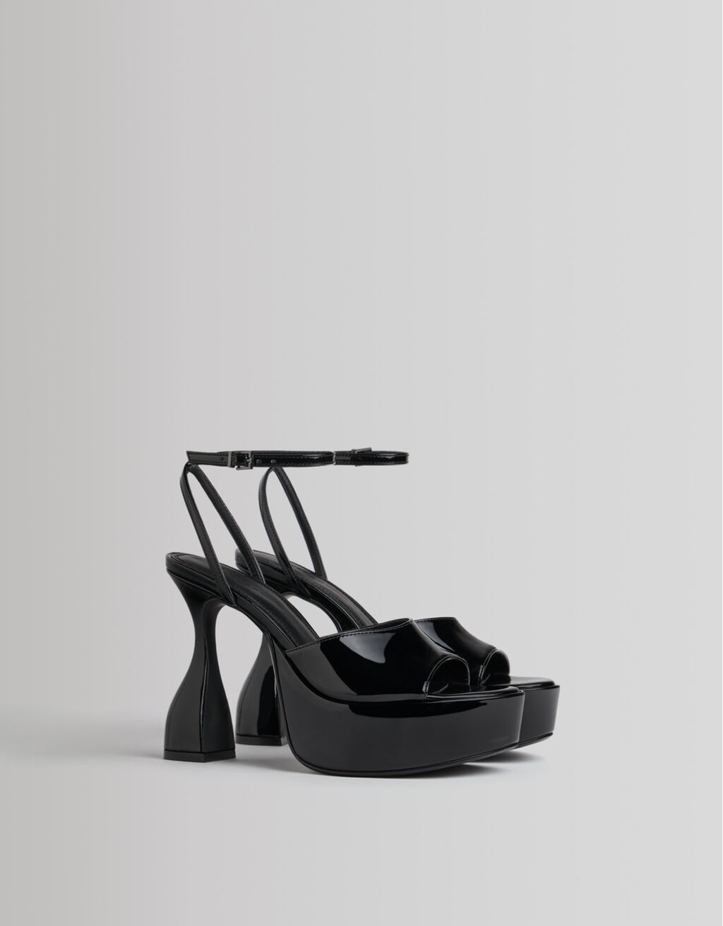 Embellished high-heel platform sandals