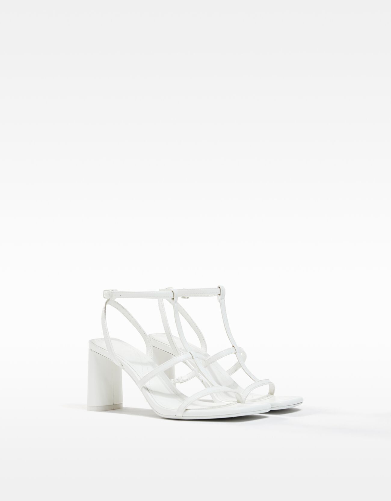 Sandalia tacón tiras pulsera - Zapatos - Mujer | Bershka