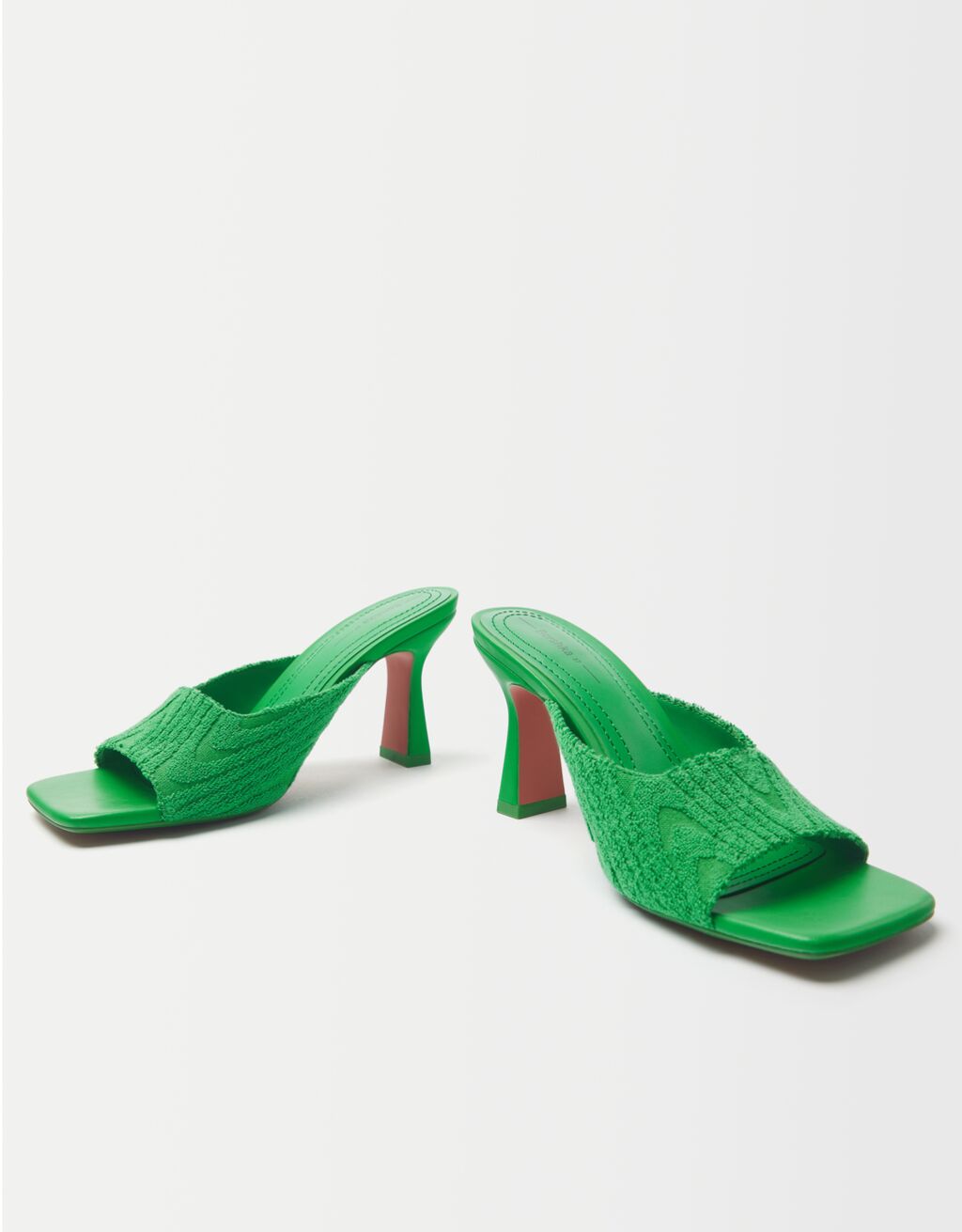 Sandales talon éponge-Vert-3