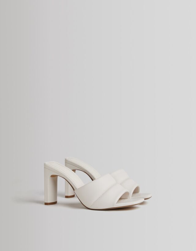 padded heeled sandals