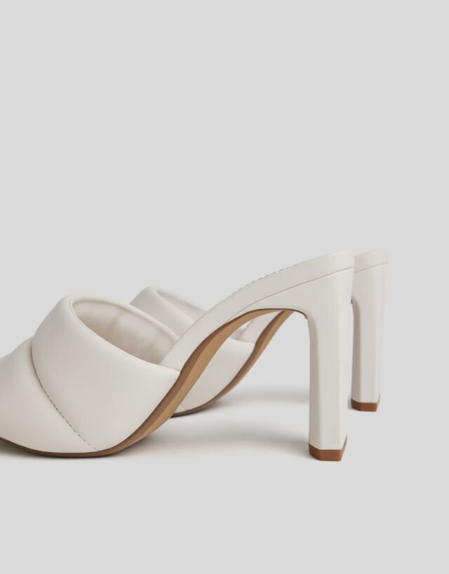 padded heeled sandals