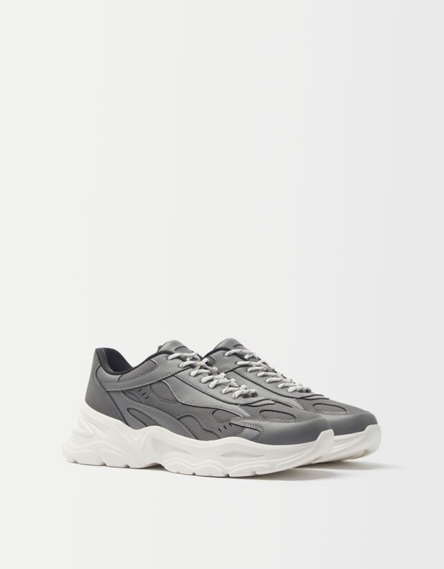 Bershka - sneakers con plateau e zip bianche-bianco asos uomo bianco -  Stileo.it